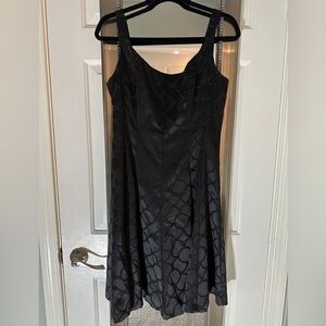 Size 10 Nine West Little Black Dress, Fit and Flare, Tailored Boning in Bodice